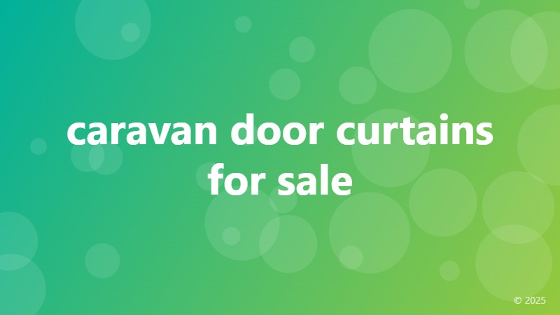 caravan door curtains for sale