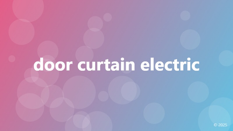 door curtain electric
