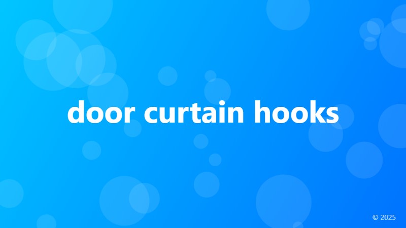 door curtain hooks