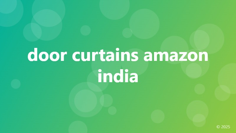 door curtains amazon india