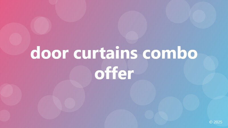 door curtains combo offer