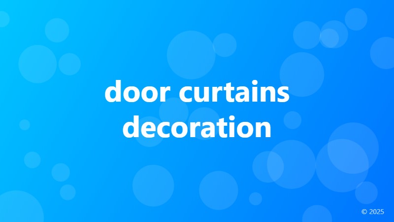 door curtains decoration