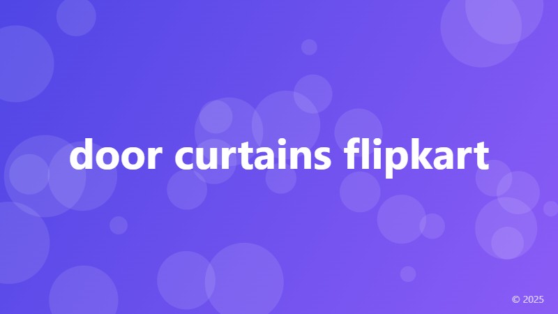 door curtains flipkart
