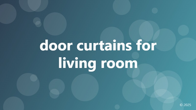 door curtains for living room