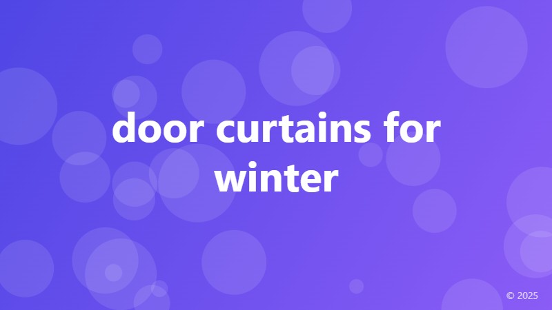 door curtains for winter