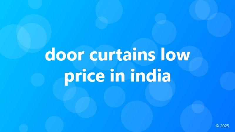 door curtains low price in india