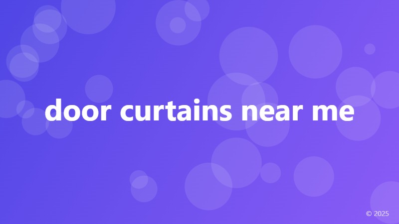 door curtains near me
