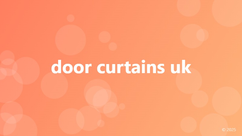 door curtains uk
