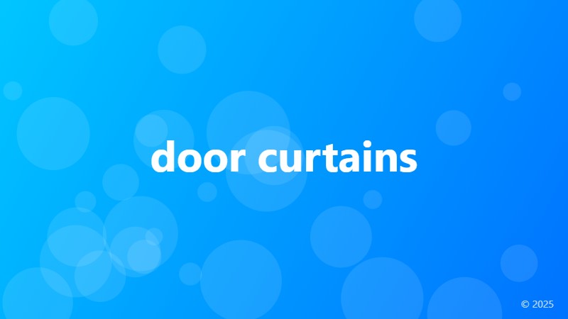 door curtains