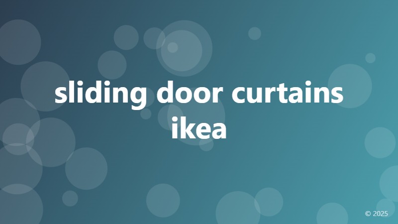 sliding door curtains ikea